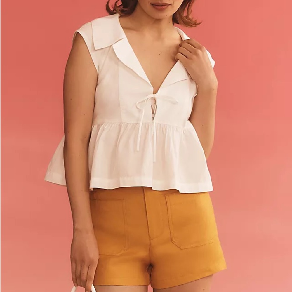 Anthropologie Maeve Babydoll Blouse - Picture 2 of 10
